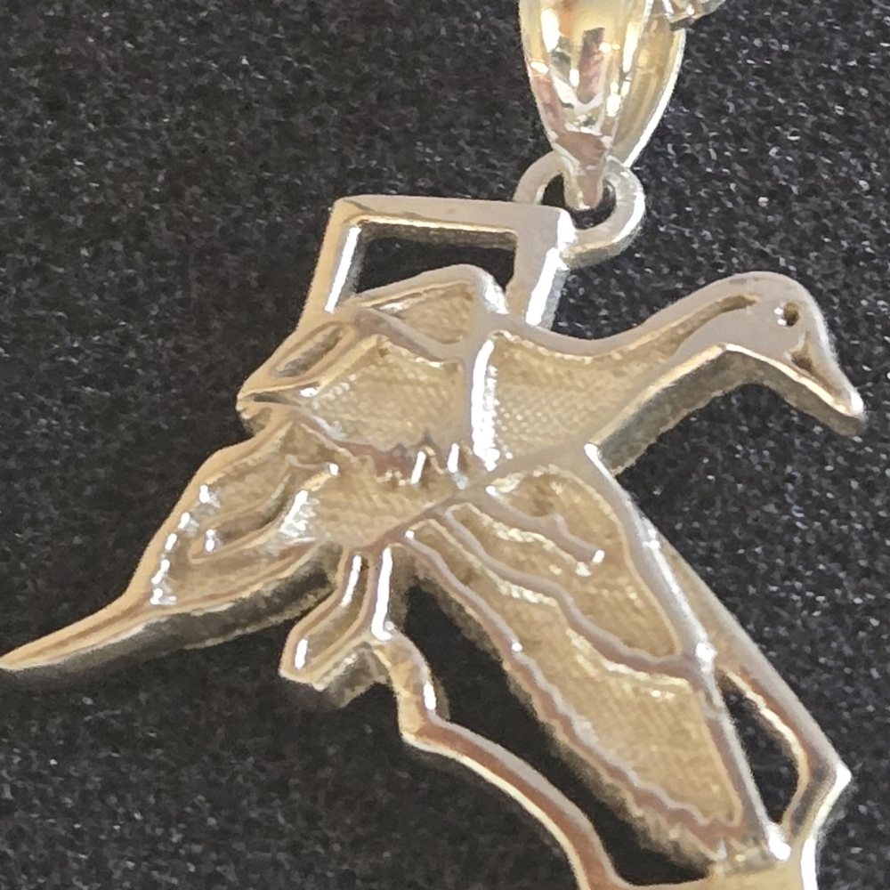 Sterling Sliver Duck Pendant and chain